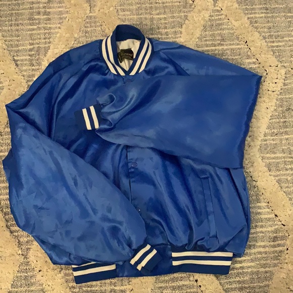 Girard blue varsity jacket. - Picture 2 of 5